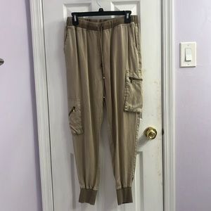 Young Fabulous and Broke Brown Cargo Sweatpants size small